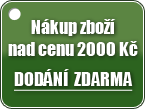 Nákup zboží nad cenu 2000 Kč vč. DPH je dodání zdarma. Balné je vždy zdarma.