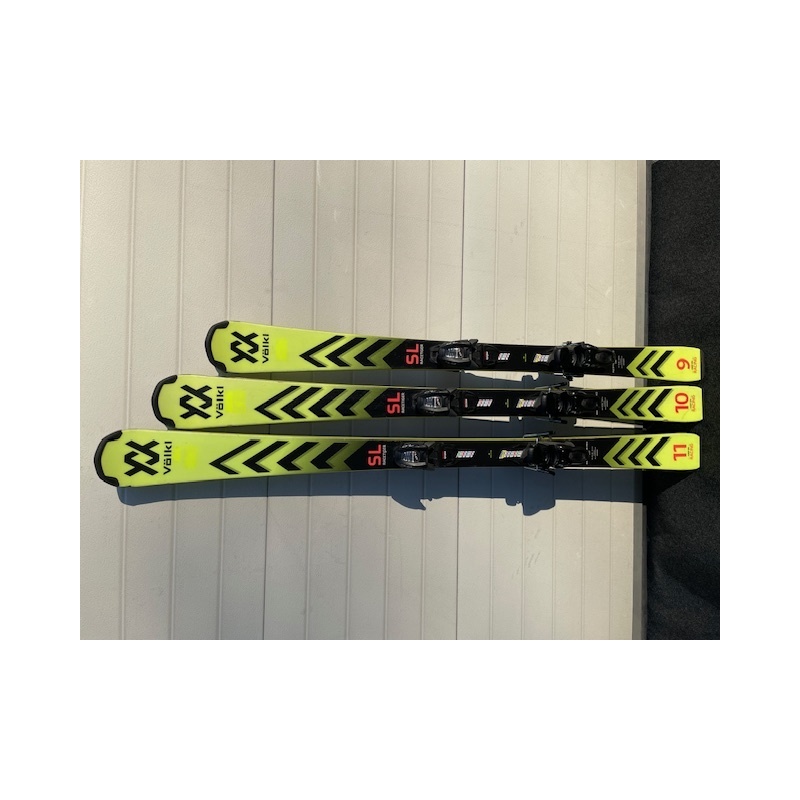 testovací lyže Völkl Racetiger SL junior 120-150cm + vázání Marker model 2024