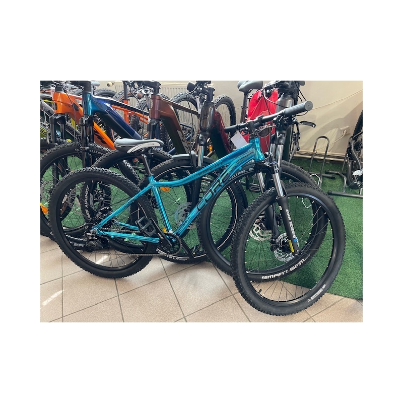 Horské juniorské kolo Core Razor 27,5" chromovaný modrý, váha 12.80kg model 2026