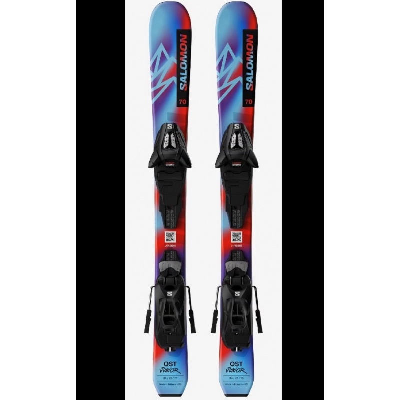 Lyže dětské Salomon QST duhové 70 až 90cm Lyže dětské Salomon QST duhové 70 až 90cm