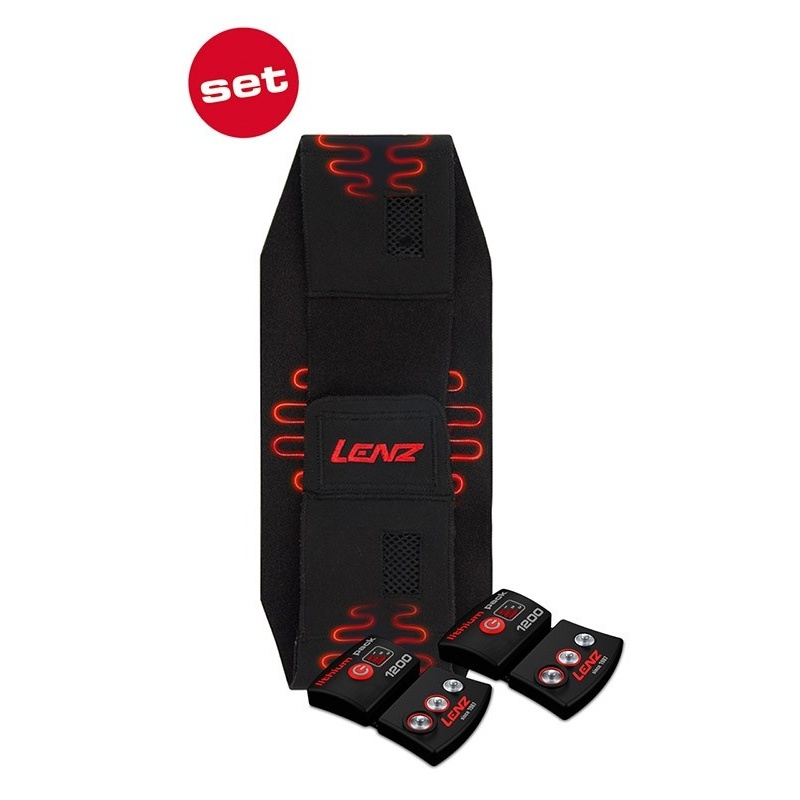 Vyhřívání zad - topení Lenz set of lithium pack rcB 1200 + heat bandage 1.0 (bederní pás)