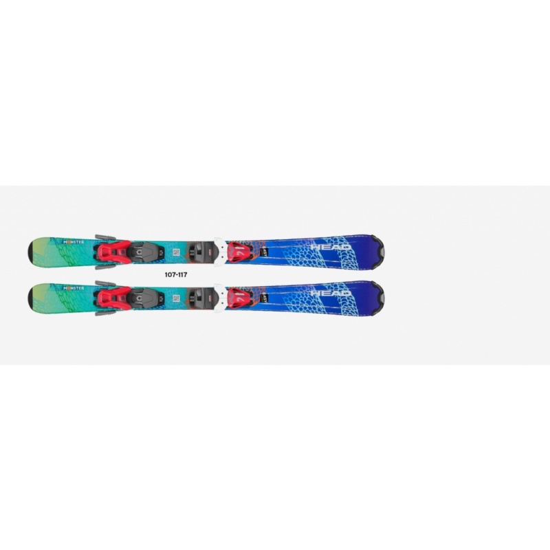 lyže Head Monster Easy JRS (107, 117cm) + vázání Head JRS 4,5 GW (model 2023)